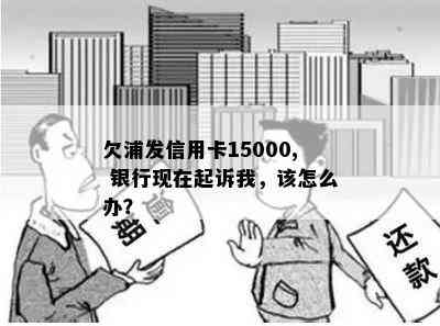 欠浦发信用卡15000, 银行现在起诉我，该怎么办？