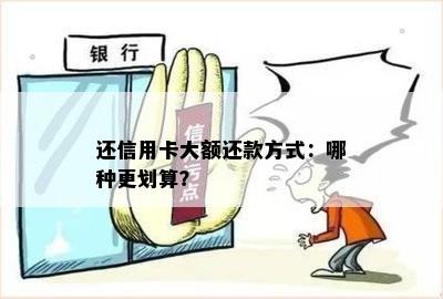 还信用卡大额还款方式：哪种更划算？