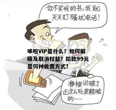 哆啦VIP是什么？如何解除及取消权益？扣款99元是何种收费方式？