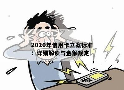 2020年信用卡立案标准：详细解读与金额规定