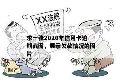 求一张2020年信用卡逾期截图，展示欠款情况的图片