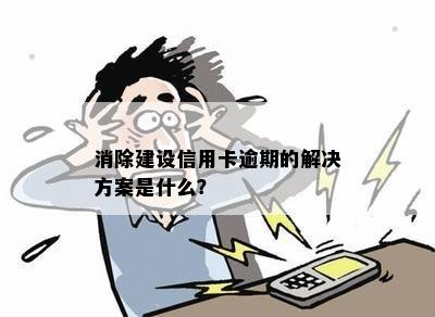 消除建设信用卡逾期的解决方案是什么？