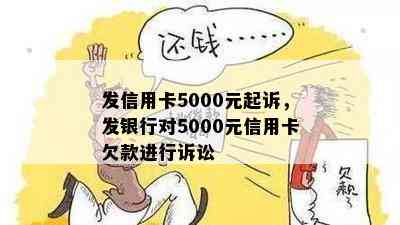 发信用卡5000元起诉，发银行对5000元信用卡欠款进行诉讼