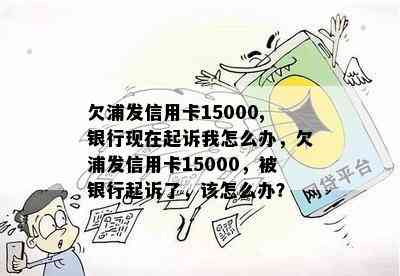 欠浦发信用卡15000,银行现在起诉我怎么办，欠浦发信用卡15000，被银行起诉了，该怎么办？