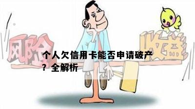 个人欠信用卡能否申请破产？全解析