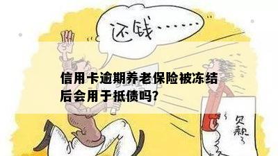 信用卡逾期养老保险被冻结后会用于抵债吗？