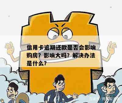 信用卡逾期还款是否会影响购房？影响大吗？解决办法是什么？