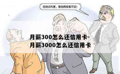 月薪300怎么还信用卡-月薪3000怎么还信用卡