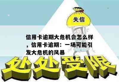 信用卡逾期大危机会怎么样，信用卡逾期：一场可能引发大危机的风暴