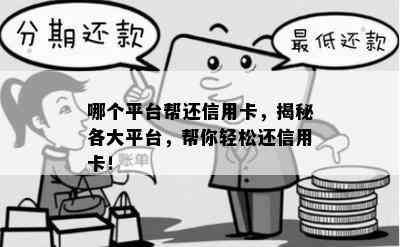 哪个平台帮还信用卡，揭秘各大平台，帮你轻松还信用卡！