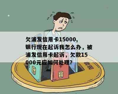 欠浦发信用卡15000,银行现在起诉我怎么办，被浦发信用卡起诉，欠款15000元应如何处理？