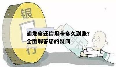 浦发宝还信用卡多久到账？全面解答您的疑问