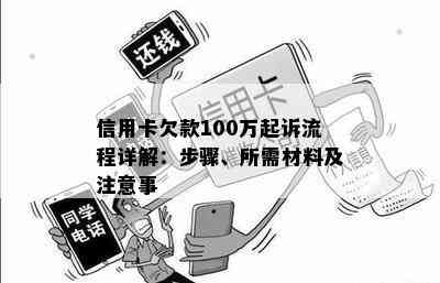 信用卡欠款100万起诉流程详解：步骤、所需材料及注意事