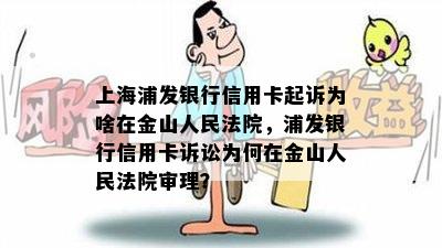 上海浦发银行信用卡起诉为啥在金山人民法院，浦发银行信用卡诉讼为何在金山人民法院审理？