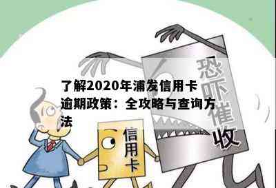 了解2020年浦发信用卡逾期政策：全攻略与查询方法