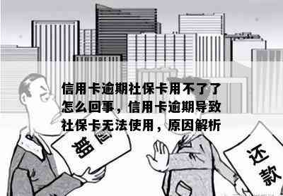 信用卡逾期社保卡用不了了怎么回事，信用卡逾期导致社保卡无法使用，原因解析