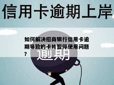 如何解决招商银行信用卡逾期导致的卡片暂停使用问题？