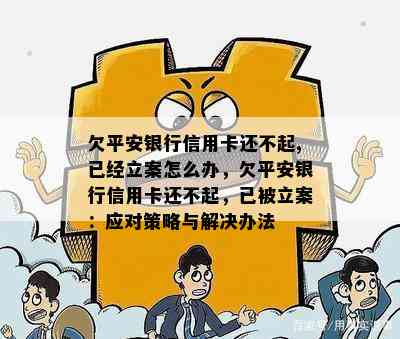 欠平安银行信用卡还不起,已经立案怎么办，欠平安银行信用卡还不起，已被立案：应对策略与解决办法