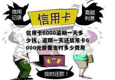 信用卡6000逾期一天多少钱，逾期一天还信用卡6000元需要支付多少费用？