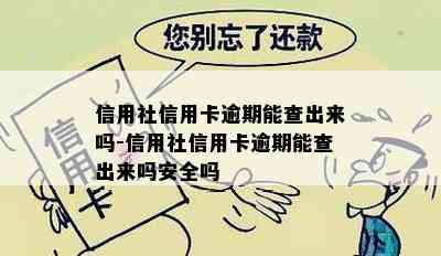 信用社信用卡逾期能查出来吗-信用社信用卡逾期能查出来吗安全吗