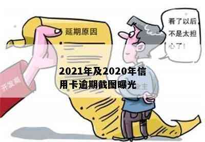 2021年及2020年信用卡逾期截图曝光