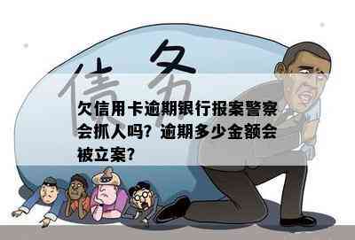 欠信用卡逾期银行报案警察会抓人吗？逾期多少金额会被立案？