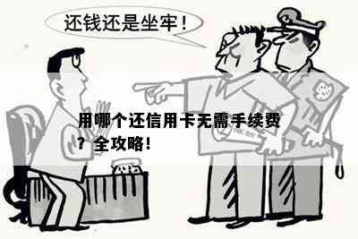 用哪个还信用卡无需手续费？全攻略！