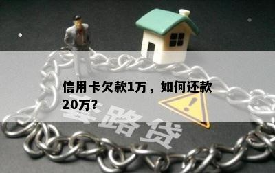 信用卡欠款1万，如何还款20万？