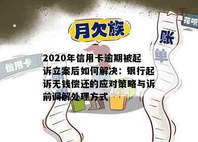 2020年信用卡逾期被起诉立案后如何解决：银行起诉无钱偿还的应对策略与诉前调解处理方式