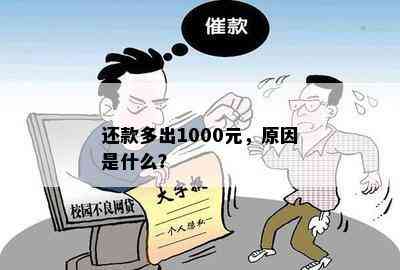 还款多出1000元，原因是什么？