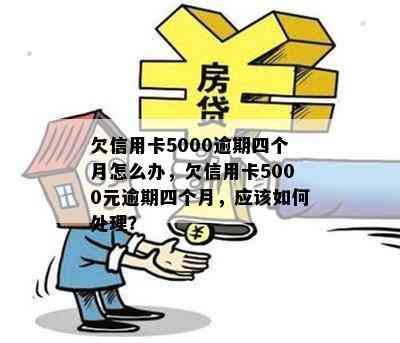 欠信用卡5000逾期四个月怎么办，欠信用卡5000元逾期四个月，应该如何处理？