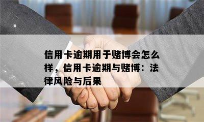 信用卡逾期用于博会怎么样，信用卡逾期与博：法律风险与后果