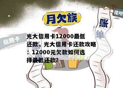 光大信用卡12000更低还款，光大信用卡还款攻略：12000元欠款如何选择更低还款？