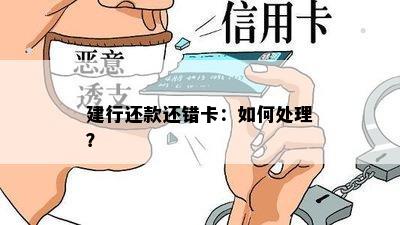 建行还款还错卡：如何处理？