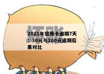 2021年信用卡逾期7天：30元与100元逾期后果对比