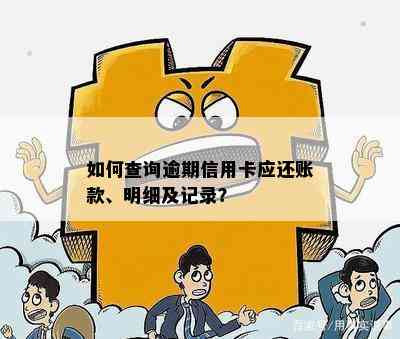 如何查询逾期信用卡应还账款、明细及记录？