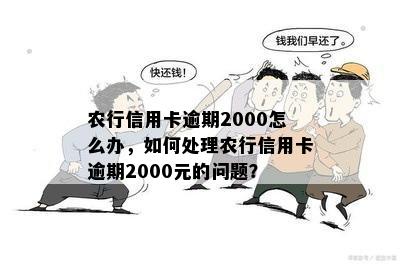 农行信用卡逾期2000怎么办，如何处理农行信用卡逾期2000元的问题？