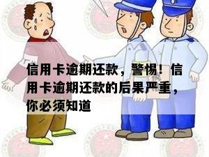 信用卡逾期还款，警惕！信用卡逾期还款的后果严重，你必须知道