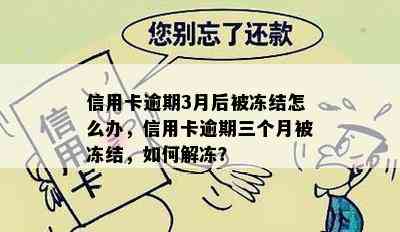 信用卡逾期3月后被冻结怎么办，信用卡逾期三个月被冻结，如何解冻？