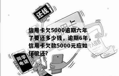 信用卡欠5000逾期六年了要还多少钱，逾期6年，信用卡欠款5000元应如何偿还？