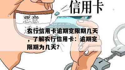 农行信用卡逾期宽限期几天，了解农行信用卡：逾期宽限期为几天？