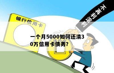 一个月5000如何还清30万信用卡债务？