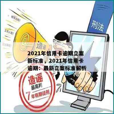 2021年信用卡逾期立案新标准，2021年信用卡逾期：最新立案标准解析